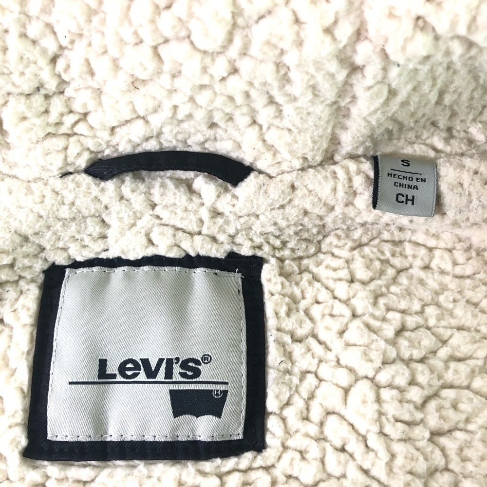 LEVI’S Faux Fur Trim Sherpa Lined Parka Coat - Picture 12 of 15
